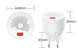 Безпровідний датчик витоку природнього газу Tervix Pro Line ZigBee GAS Sensor V2 417122  фото 4