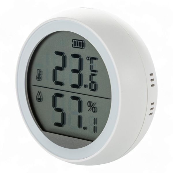 Безпровідний датчик температури та вологості з екраном Tervix Pro Line ZigBee T&H 412041 фото