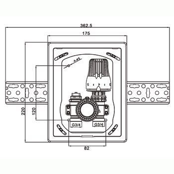 Модуль контролю температури водяної підлоги Tervix Pro Line Control Box R2 321022 фото