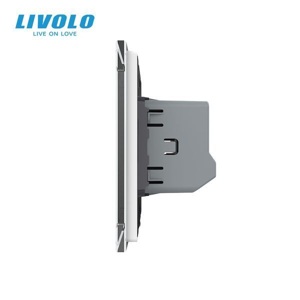 Розумний вимикач LIVOLO сенсорний білий скло Wi-Fi VL-C7FC1Z2-2WP фото